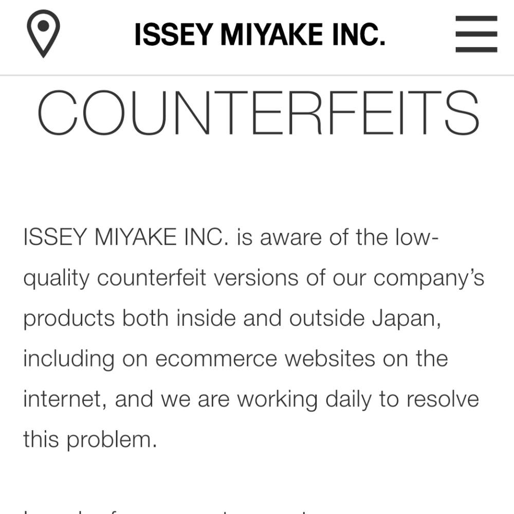 FYI DO NOT purchase counterfeit Bao Bao Issey Miyake